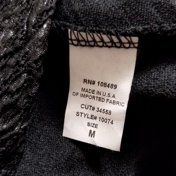 NWOT Black Embossed Rose Texture Dress - Picture 6 of 6